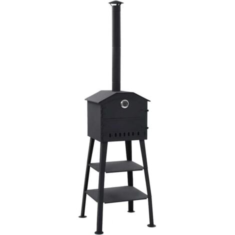 Four à pizza d'extérieur alimenté par charbon 2 pierres