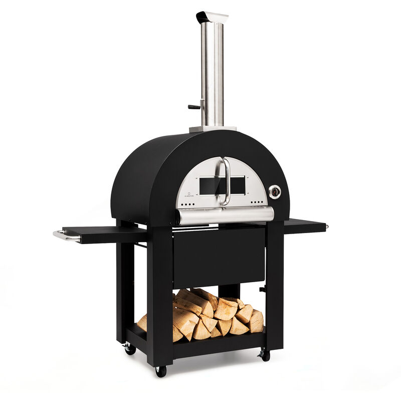 Klarstein - Four à pizza Diavolo Napoletana Poêle à bois acier inoxydable