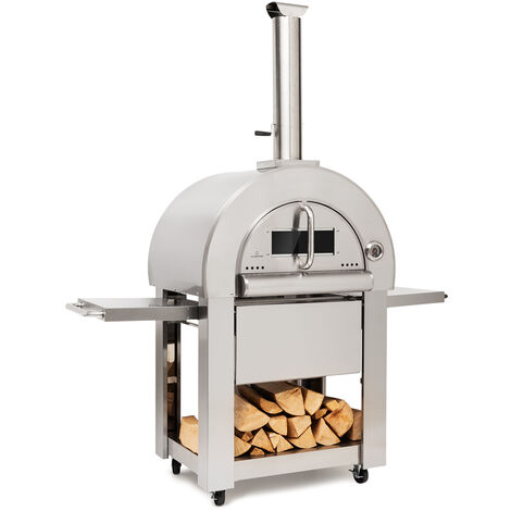 Four à pizza Diavolo Napoletana Poêle à bois acier inoxydable