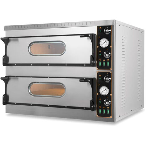Four à Pizza Double Electrique - 12 Pizzas pour Pizzeria - TL Big idéal 18,0 kW - Resto Italia