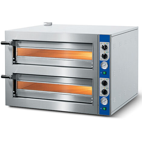 Four à Pizza Électrique pour 4-8 Pizzas ø 350 mm, Contrôle Mécanique - Virtus