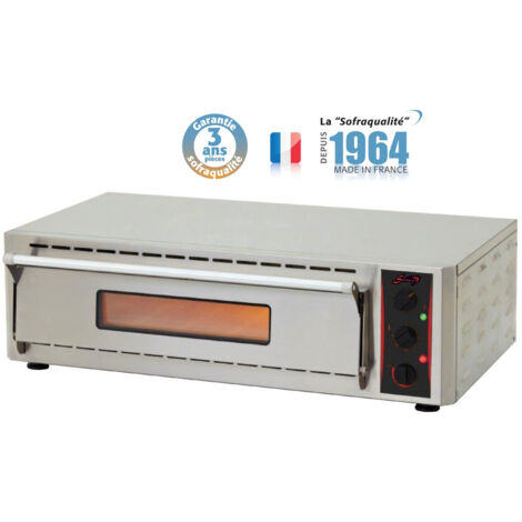 Four à pizza extra-large quartz infrarouge - 1 chambre - 400 V - long. 895 mm - Sofraca