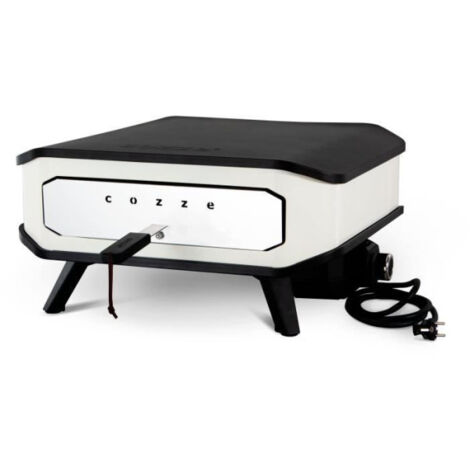 Four a Pizza Four a pizza électrique - COZZE - 2200 W - 60,5 x 60,5 x 30,5 cm - Noir / Blanc