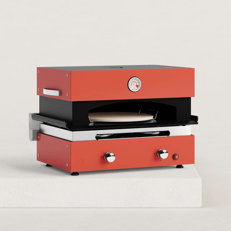 Four à pizza pour plancha gaz Créative 2 feux