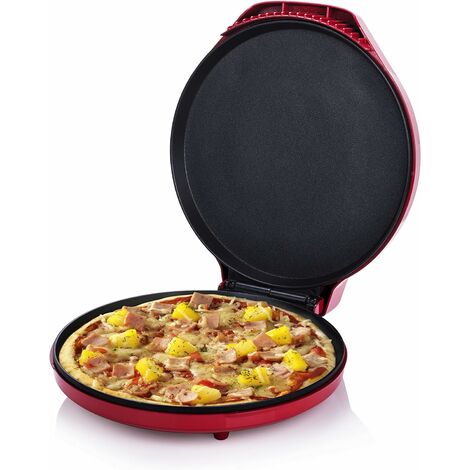 Bestron Appareil à pizza pour 6 personnes APD600Z 910 W Noir
