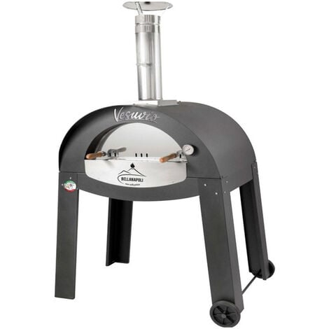 Four à Pizza VESUVIO BellaNapoli Four à bois Capacité 4 pizzas Haute qualité Professionnelle 117 x 87 x 190 cm