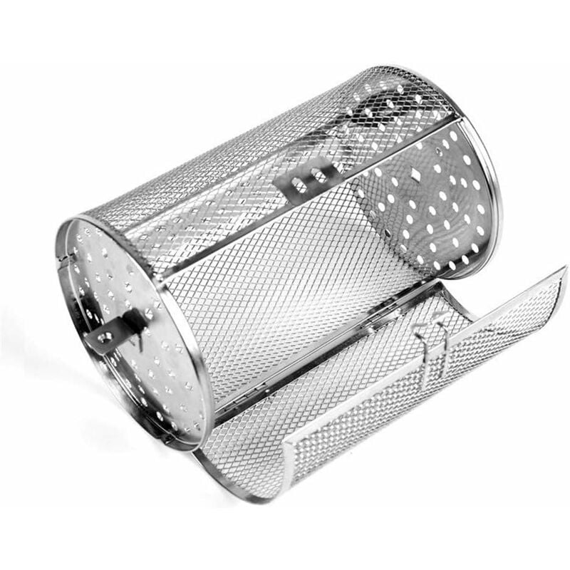 Fei Yu - Four Cage,Inoxydable 360° Rotary Roast Basket,Paniers De Cuisson pour Barbecue,Cuisine Outil,Cuisson Noix Bricolage Thé Grains De Café