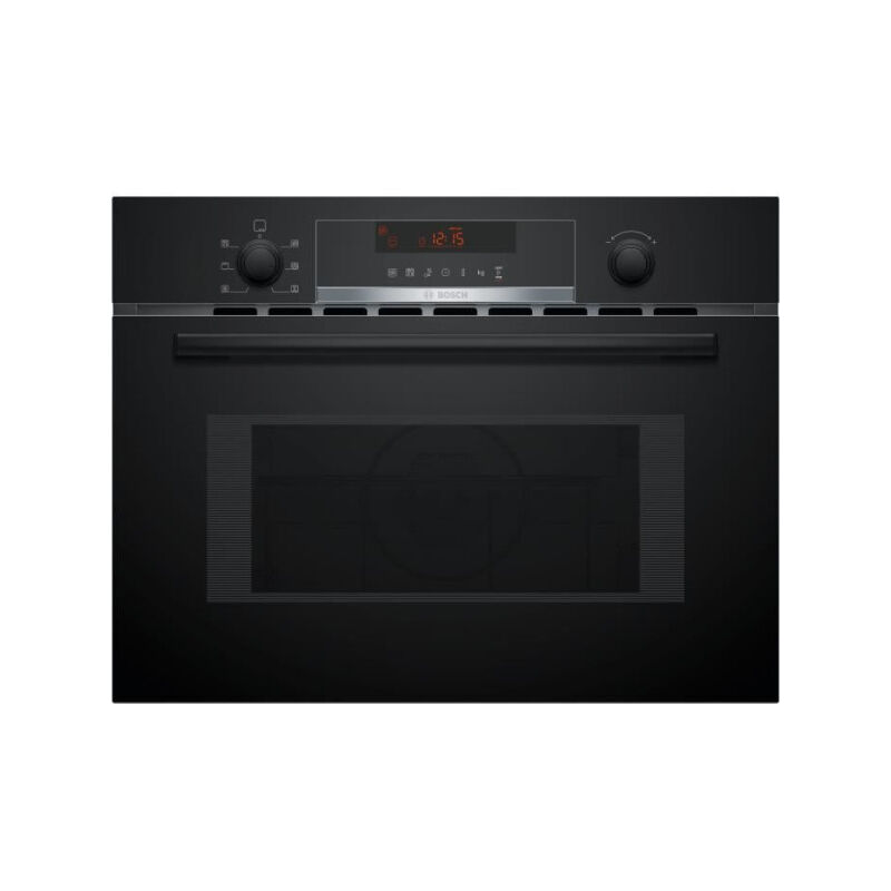 Four combiné micro-ondes Encastrable - BOSCH SER4 - CMA583MB0 Noir - Vol four: 44l - 5 modes de cuisson -H454xL594xP570mm