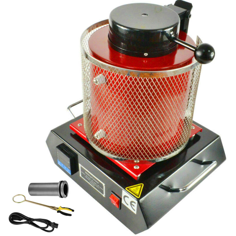 Mophorn - Four de fusion automatique 2 kg 1800 w Machine de fusion numérique 1100 ℃ pour argent et or avec creuset en graphite