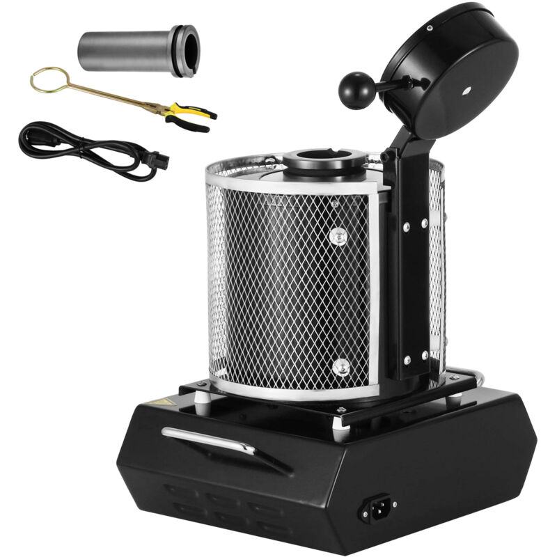 Mophorn - Four de fusion d'or 1 kg, machine numérique 1800 w, 1150 ℃ pour la coulée et le raffinage de l'or, de l'argent, de l'étain et de l'aluminium