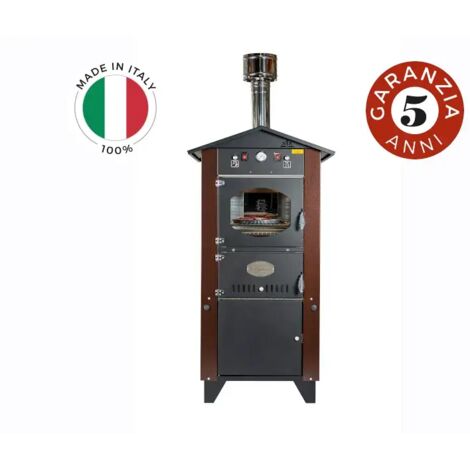 Four d'extérieur Garden 80 brown Rossofuoco avec chariot intégré