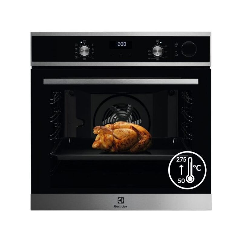 Electrolux - Four électrique encastrable 25% vapeur -Chaleur tournante pulsée EOC5H40X série 700 pro SteamCrisp -Acier