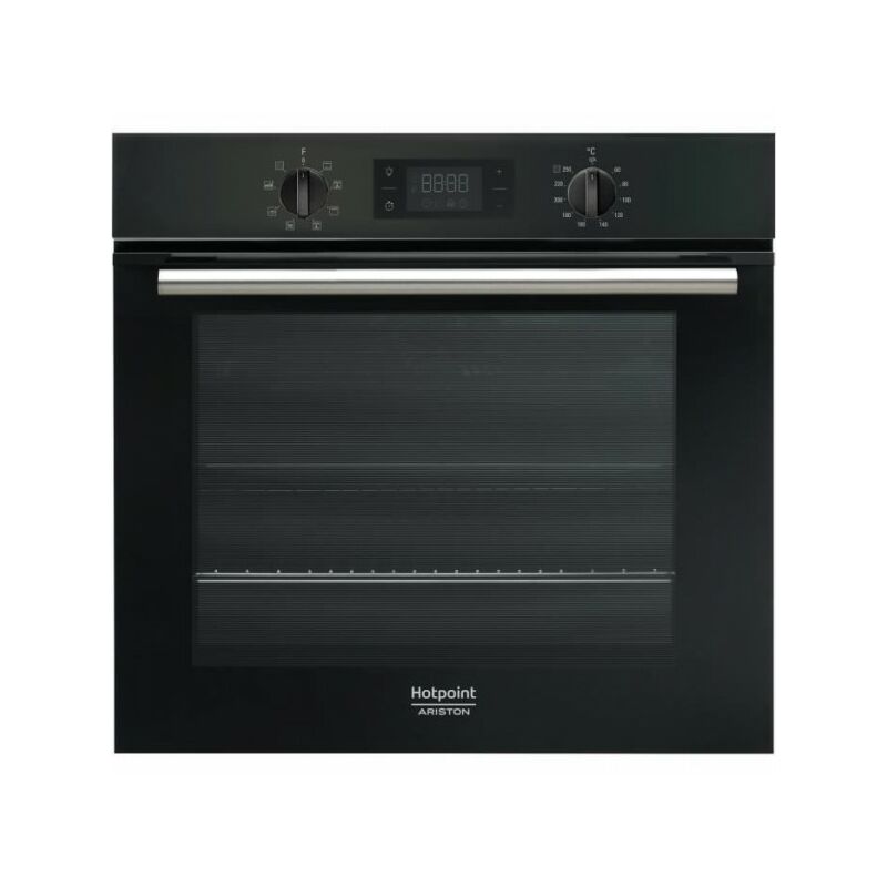 Four électrique encastrable Pyrolyse Chaleur tournante HOTPOINT FA2 540 P BL HA - Noir - 66L - Multifonction