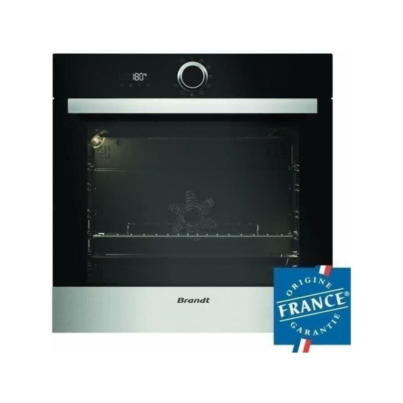 Brandt - Four électrique encastrable - Pyrolyse - Chaleur tournante pulsée BXP5560X - Inox - 73 l - Classe a+