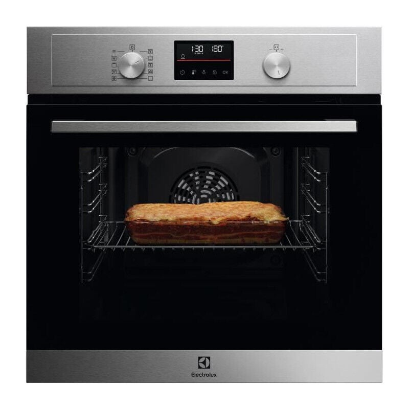 Electrolux - Four encastrable multifonction pyrolyse COH4P06BX3 - Inox - Anti-trace - Porte froide 4 verres - 59 x 59,4 x 56 c