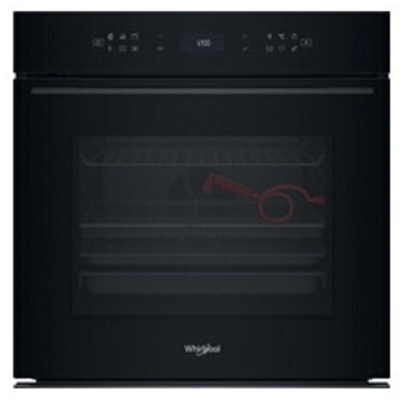 Whirlpool – Four encastrable noir 73L – 16 programmes automatiques – Chaleur tournante pulsée – Fonction AirFry – Porte abattante avec fermeture douce