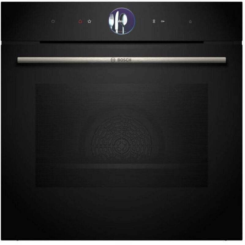 BOSCH Pyrolyse Backofen Serie 8 "HRG7764B1" mit Teleskopauszug nachrüstbar Air Fry für knusprige Lebensmittel & automatische Selbstreinigung