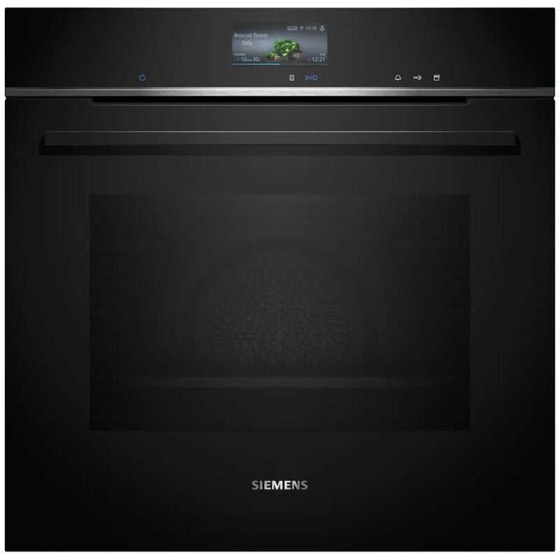 Four intégrable combi vapeur 71l 60cm a+ pyrolyse noir Siemens HR776G3B1