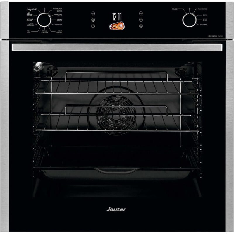 Sauter - SOP6615LX Four Pyrolyse – 7 modes de cuisson – écran tft 2,8' – Easy Cook 15 recettes – guide saveur 35 plats – WiFi – pyrolyse