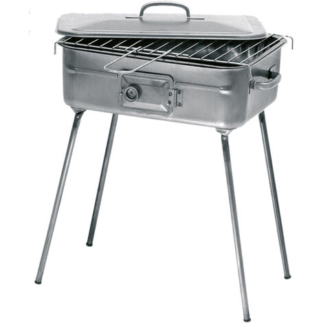 Four pique-nique rectangulaire fornacella en plaque barbecue charbon de bois avec grill