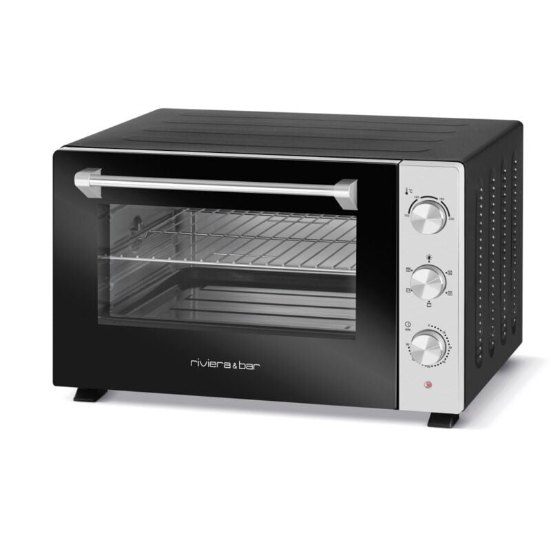 Riviera&bar - Four posable 30l 1500w noir/inox qfr300