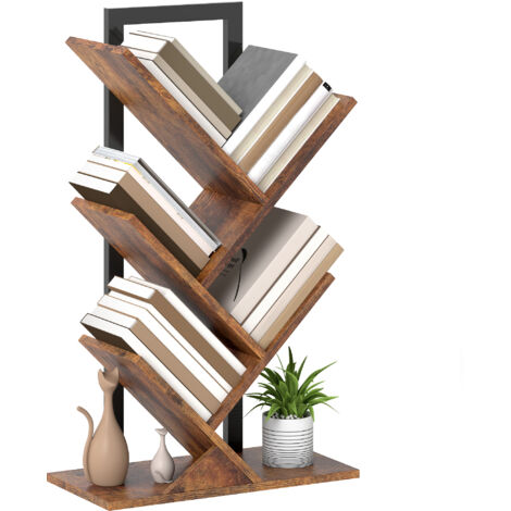 Four-Section Tree Bookcase - Wood-Effect