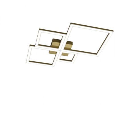 FOUR SQUARES APPLIQUE-PLAFONIERA 55 CM. ORO BRUNITO VERNICIATO 1162-55-OB