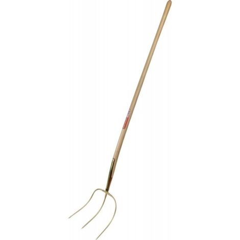 Fourche 33925 3 dents 30X30 gold, avec manche hêtre
