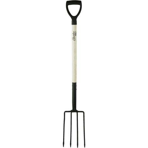 Fourche à creuser DEDRA - Acier au carbone, manche de 120 cm