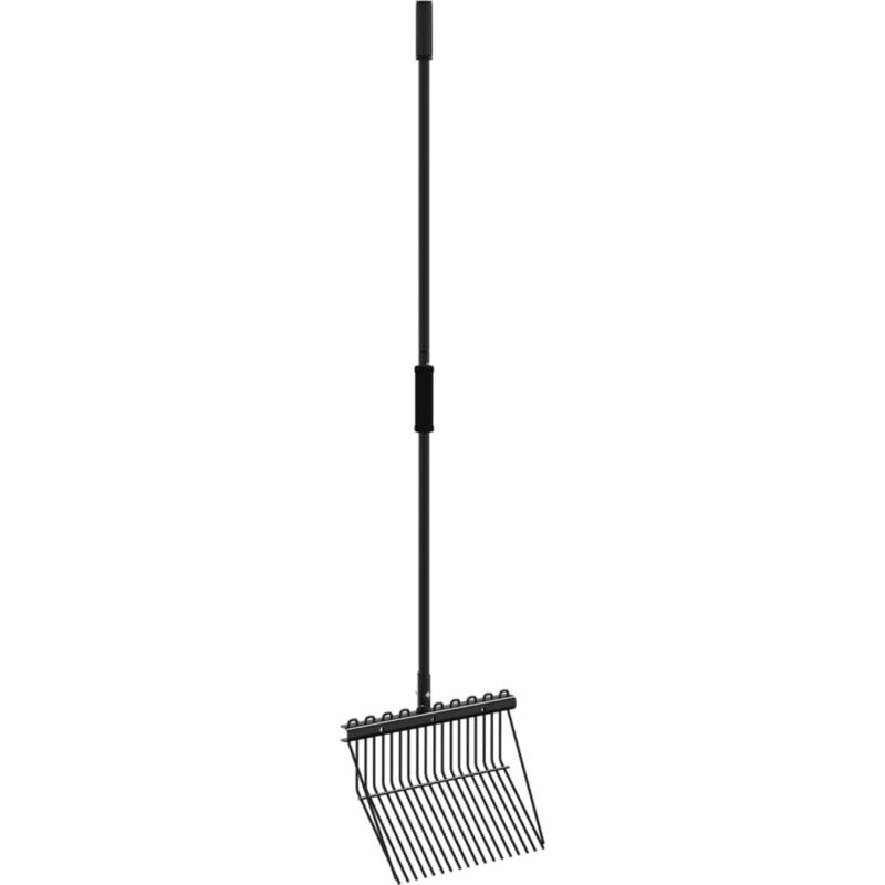 Vidaxl - Fourche avec 18 dents noir acier