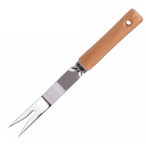 Fourche de Désherbage à la Main, Extracteur Manuel de Mauvaises Herbes en Acier Inoxydable avec Longues Dents et Ergo Désherbeur à Main Faucille Désherbeur de Trottoir Désherbeur (Couleur assortie)