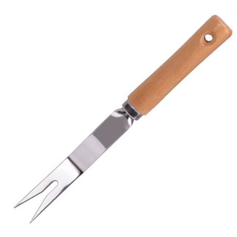 Fourche de Désherbage à la Main, Extracteur Manuel de Mauvaises Herbes en Acier Inoxydable avec Longues Dents et Ergo Désherbeur à Main Faucille Désherbeur de Trottoir Désherbeur (Couleur assortie)