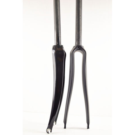 Fourche de vélo de route 700c entièrement en fibre de carbone, accessoires de vélo, équipement de cyclisme, finition brillante 3K.