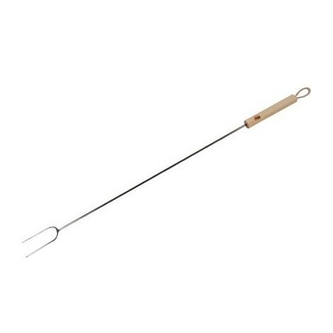 Fourche pour grill - Acier et bois