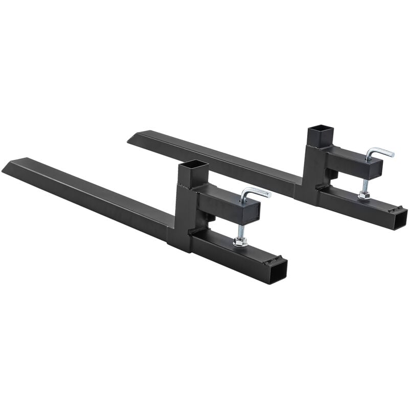 Fourches à palettes robustes Mophorn capacité de 2000 lb, fourches à pince de 43 po, accessoire de chargeur frontal pour tracteur, chargeuse compacte