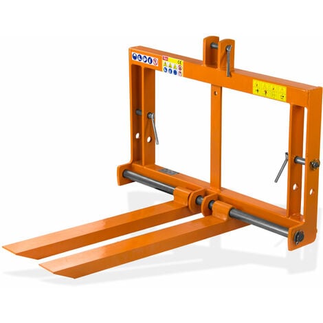 Fourches lève palettes pour tracteur - 3 points - 300 kg - Cat I