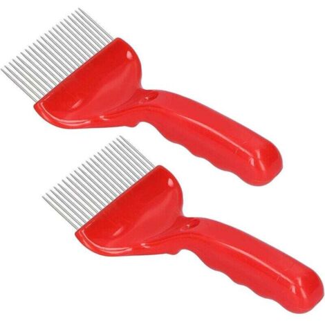 Fourchette à désoperculer pour l'apiculture, 21 Dents en Acier Inoxydable, Outil pour l'apiculture, extracteur de Miel en Rayon pour la Ferme 2PCS