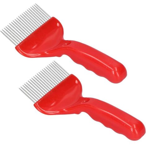 Fourchette à désoperculer pour l'apiculture, 21 Dents en Acier Inoxydable, Outil pour l'apiculture, extracteur de Miel en Rayon pour la Ferme 2PCS