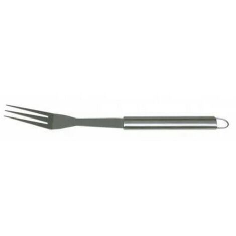 Fourchette de barbecue Texas en acier inoxydable et poigne'e en acier brosse' Accessoires de fourchette
