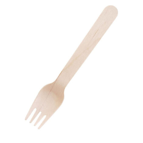 Fourchette en Bois 155 mm Lot de 100 - Fiesta Green