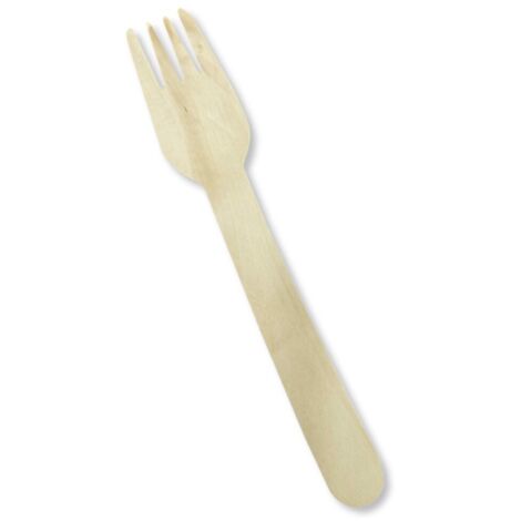 Fourchette en bois 16 cm, lot de 100