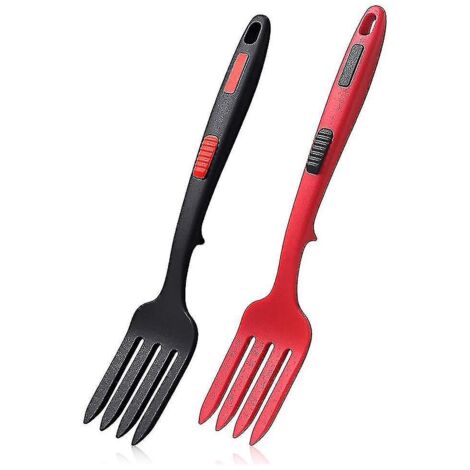Fourchette flexible en silicone, résistante à la chaleur, compatible lave-vaisselle, pour la cuisine.