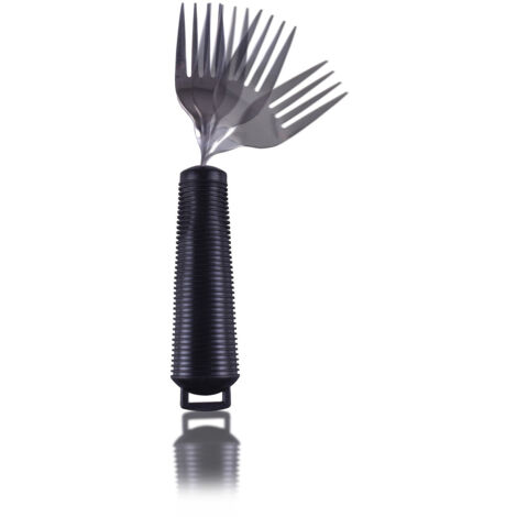 Fourchette pliable, Section flexible pour permettre à l'extrémité de la fourche d'être pliée à n'importe quel angle