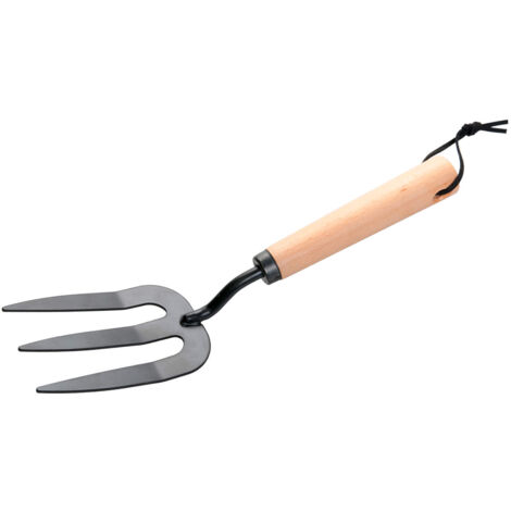 Fourchette sur un manche en bois