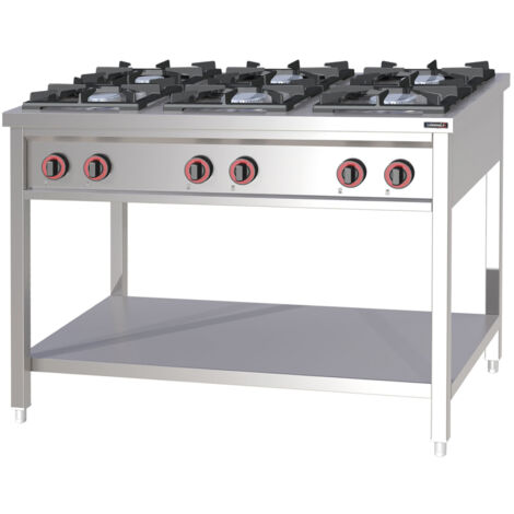 Fourneau à Gaz - 6 Feux - Casselin