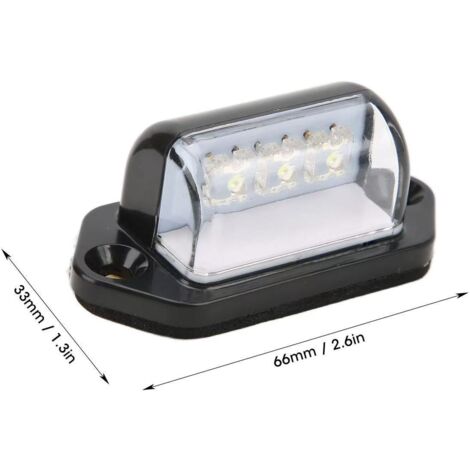 Fourniture de feux de plaque d'immatriculation de haute qualité 10-30V 3LED pour camions et voitures