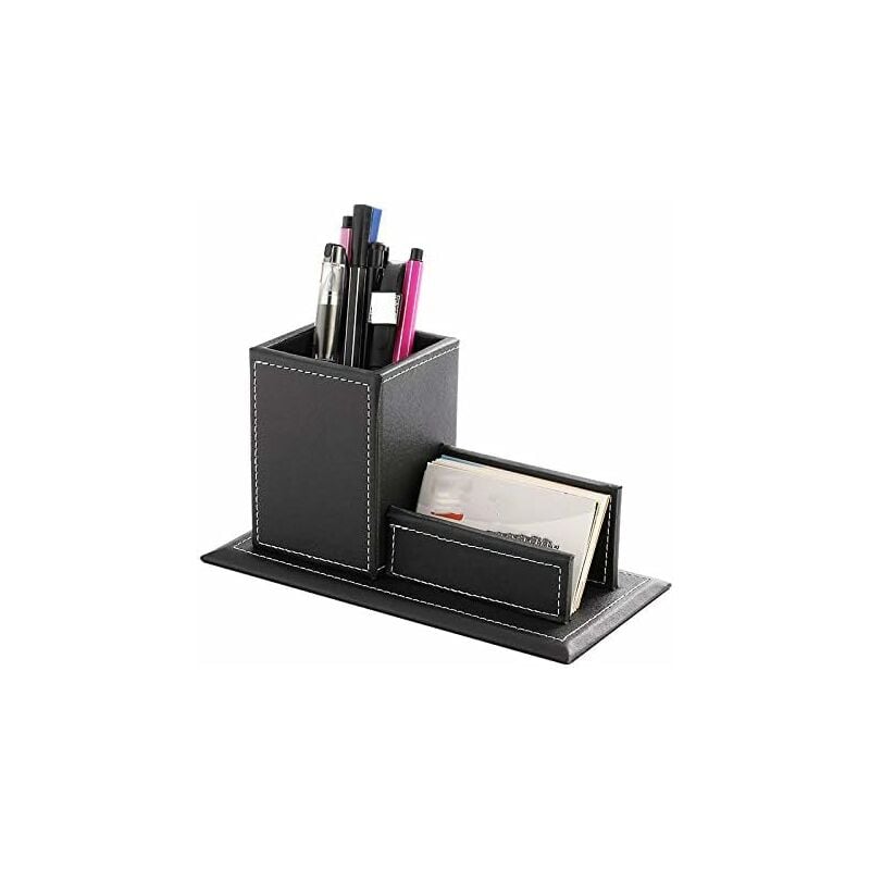 Fournitures de Bureau en Cuir Multi-Fonction Porte-Stylo Carte Cas Une Boîte de Stockage de Bureau créatif Mode étudiant décoration Fei Yu
