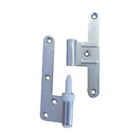 Fourreau blanc HB130 – Axe réglable droite/gauche – Finition zinguée blanc – Pour paumelles mâles HB130 – Bourg Industries