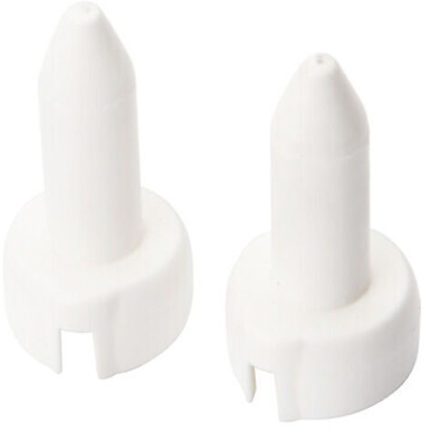 Fourreaux pour paumelles universelles finition blanc en sachet de 12 - VP BOURG