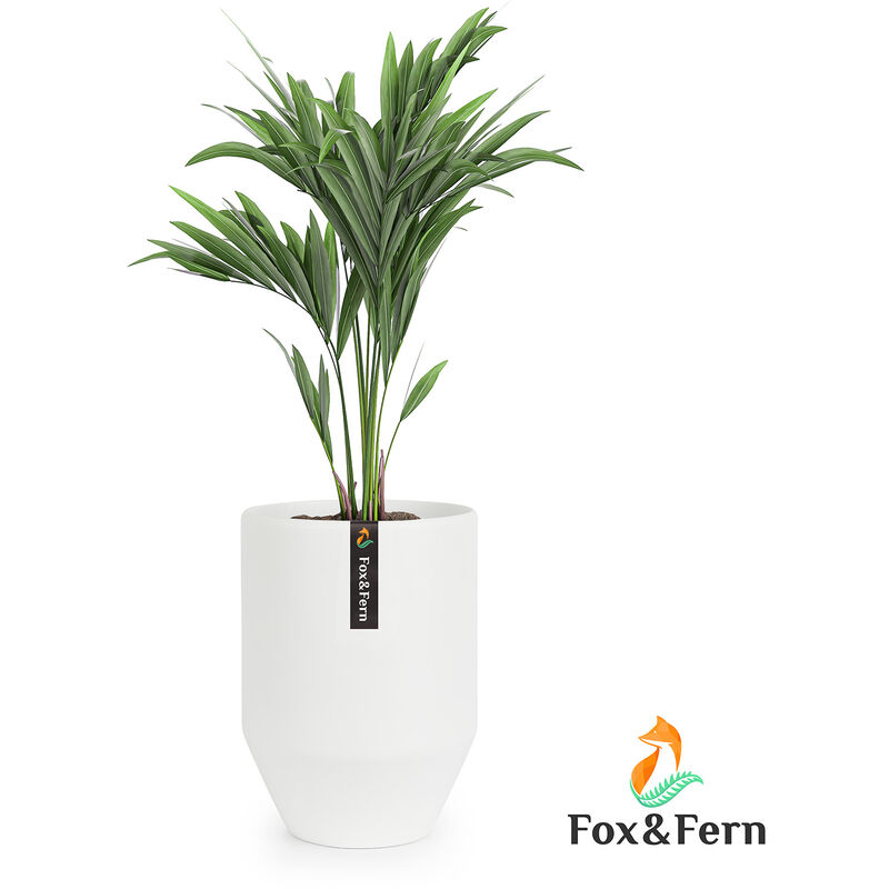 Fox&fern - Pot de Fleur Interieur, Pot pour Plantes en Polystone, Cache Pot Plante Interieur et Extérieur Résistant uv et Gel, Pot Fleur Exterieur